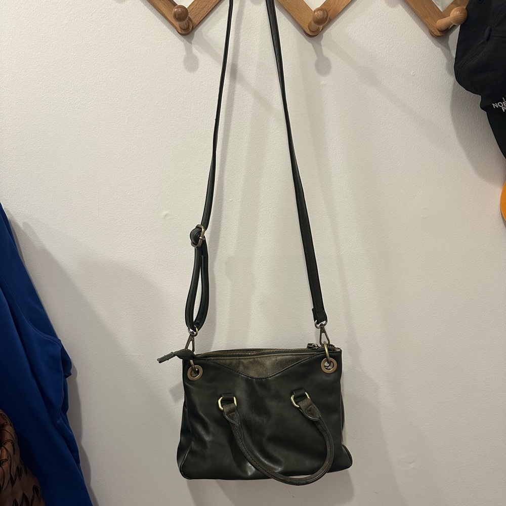 Green Leather Shoulder Bag